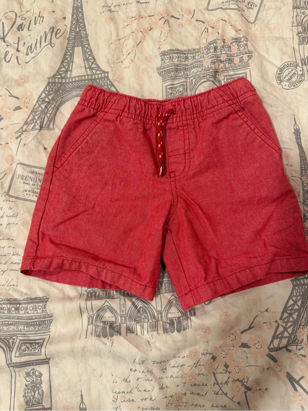 Cat & Jack Casual Heathered Red DrawstringsShorts size 4T